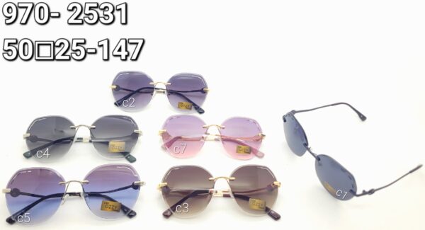 Óculos de metal feminino 970-2531/ 50□25-147  LINHA PREMIUM - Image 5