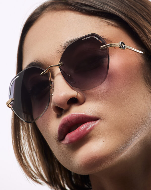 Óculos de metal feminino 970-2531/ 50□25-147  LINHA PREMIUM - Image 3