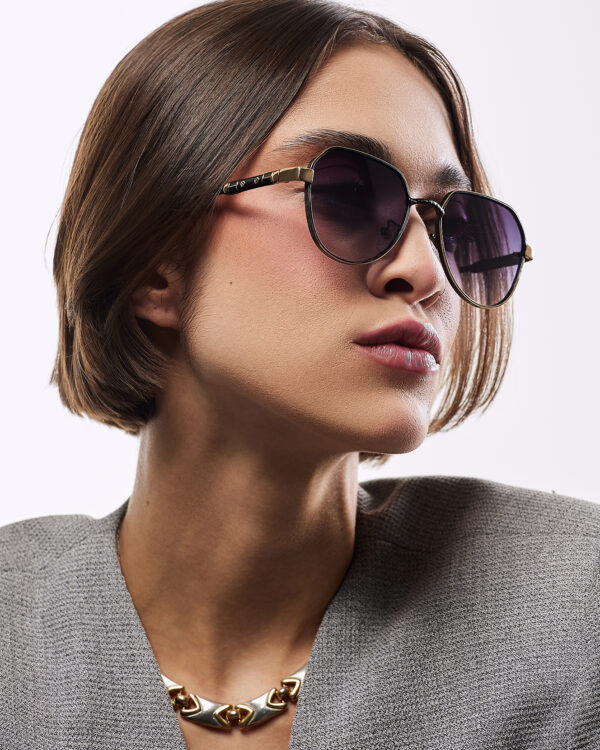 Óculos de metal feminino 970-2541/ 48□21-138 LINHA PREMIUM - Image 2