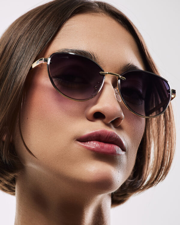 Óculos de metal feminino 970-2506/ 43□18-137 LINHA PREMIUM - Image 2