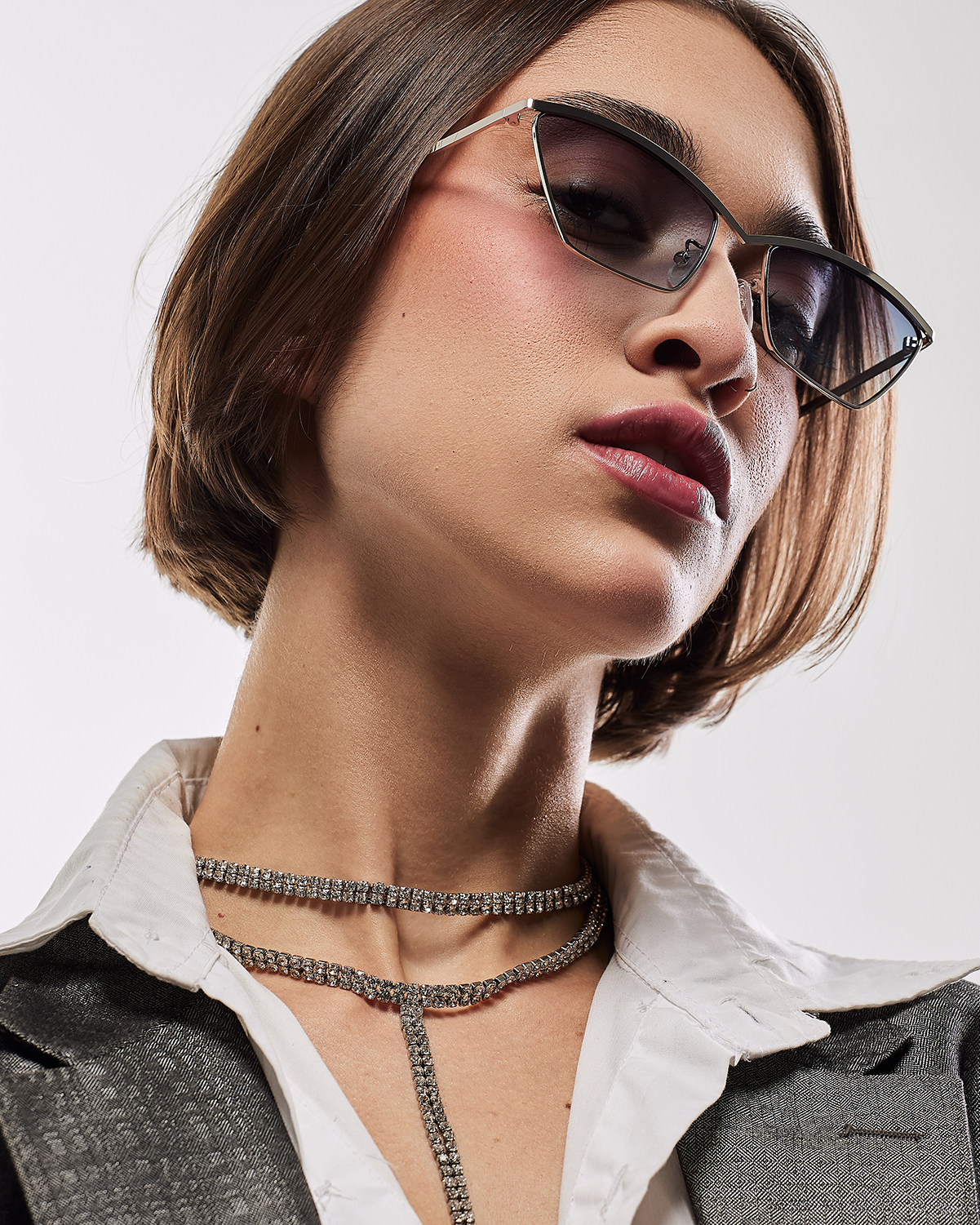 Óculos de metal feminino 970-2594/ 41□18-141  LINHA PREMIUM