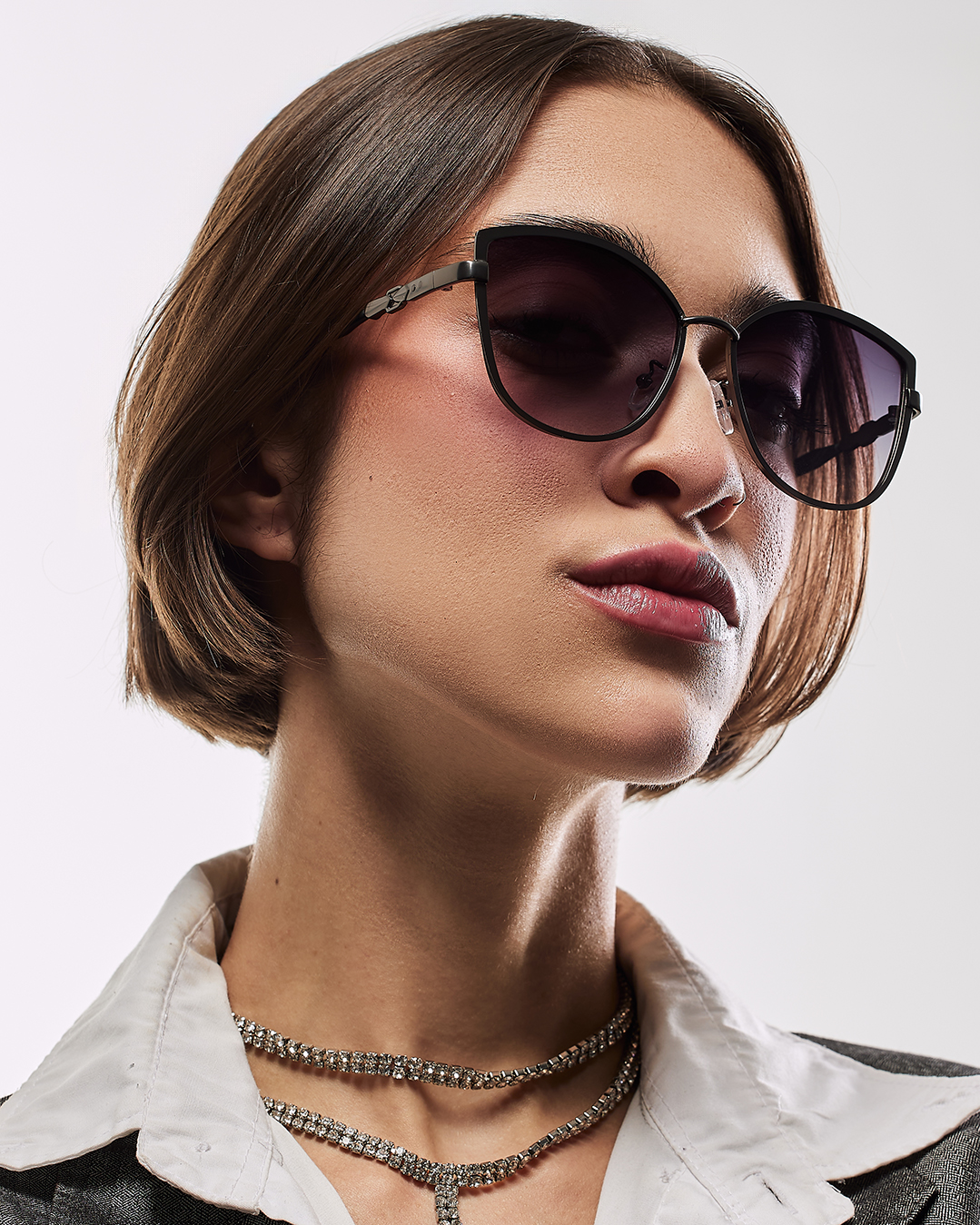 Óculos de metal feminino 970-2550/ 45□18-149  LINHA PREMIUM