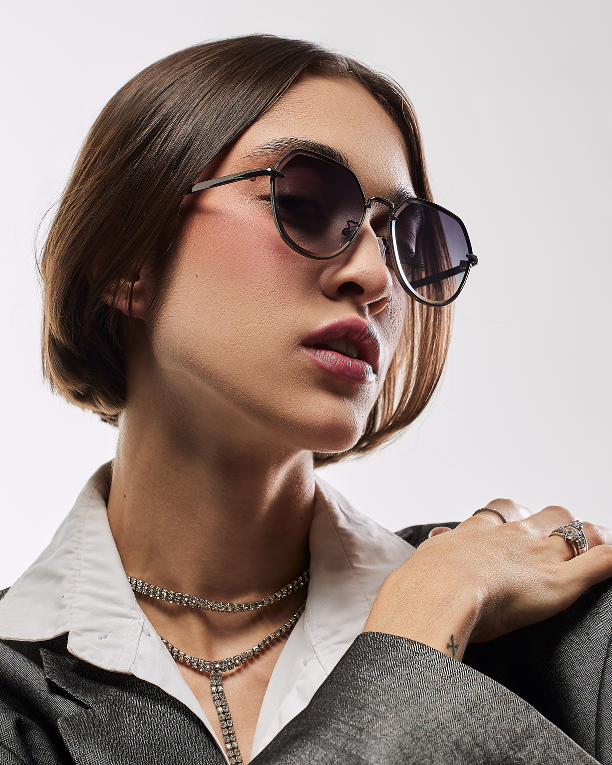 Óculos feminino 970-M2062/ 57□16-140 LINHA PREMIUM