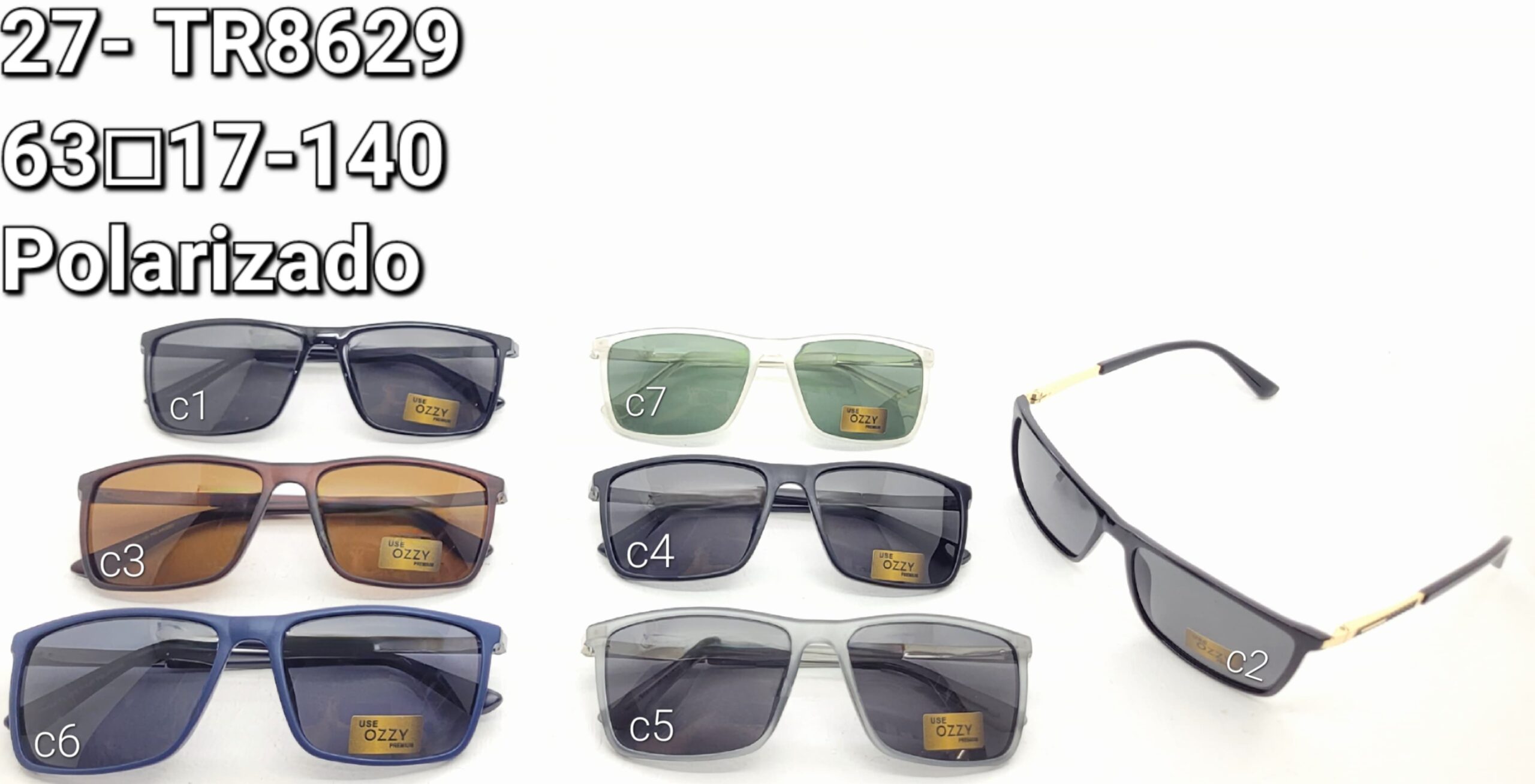 Óculos Polarizado 27-TR8629 63□17-140 LINHA PREMIUM