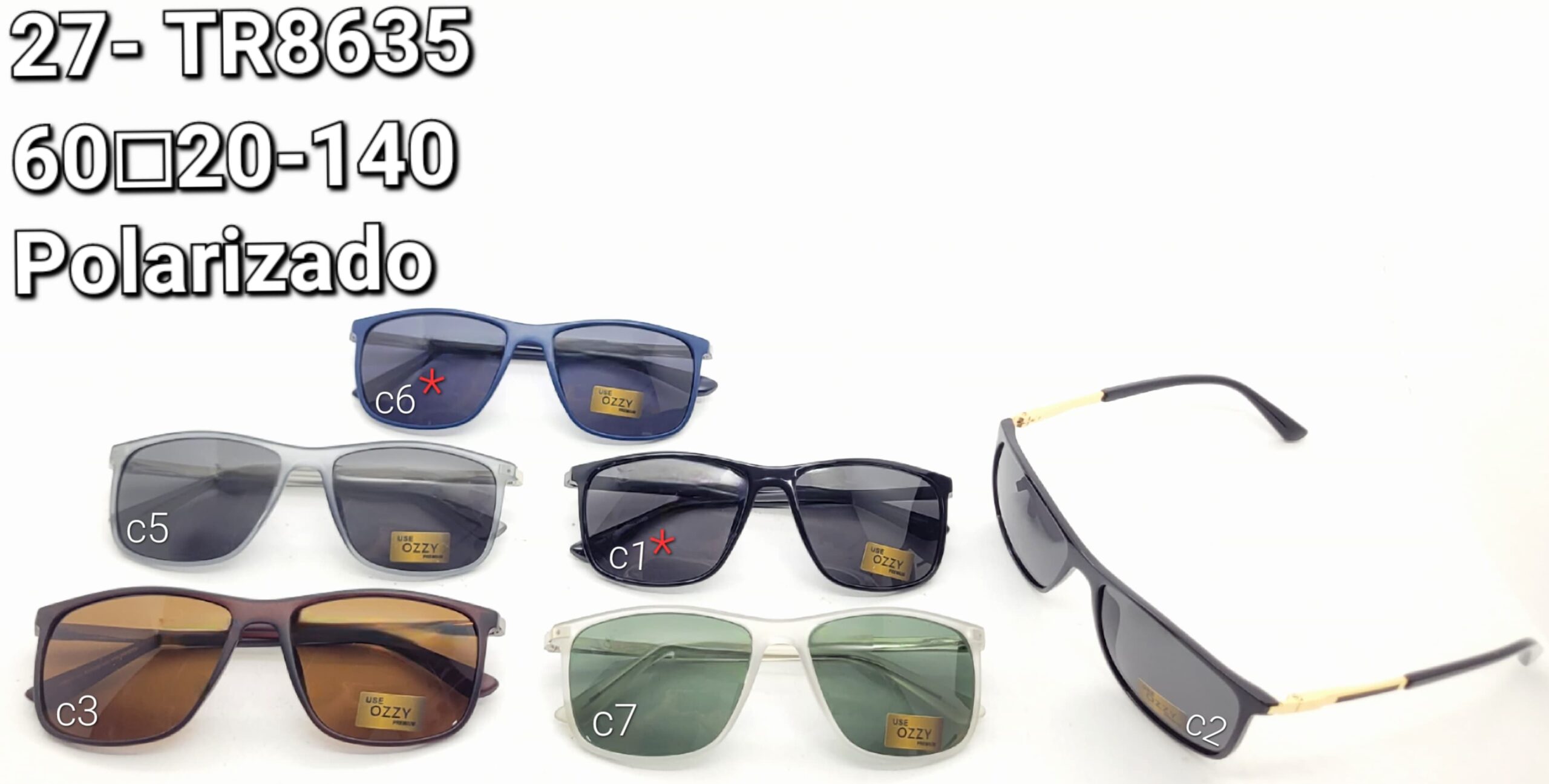 Óculos Polarizado 27-TR8635 60□20-140 LINHA PREMIUM