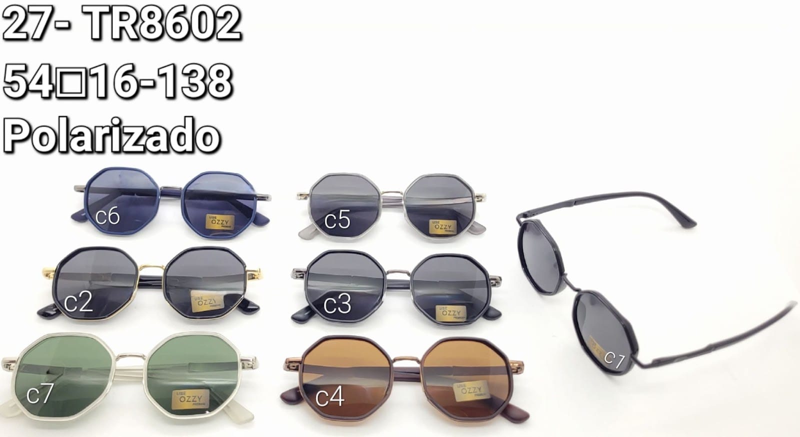 Óculos Polarizado 27-TR8602 54□16-138 LINHA PREMIUM