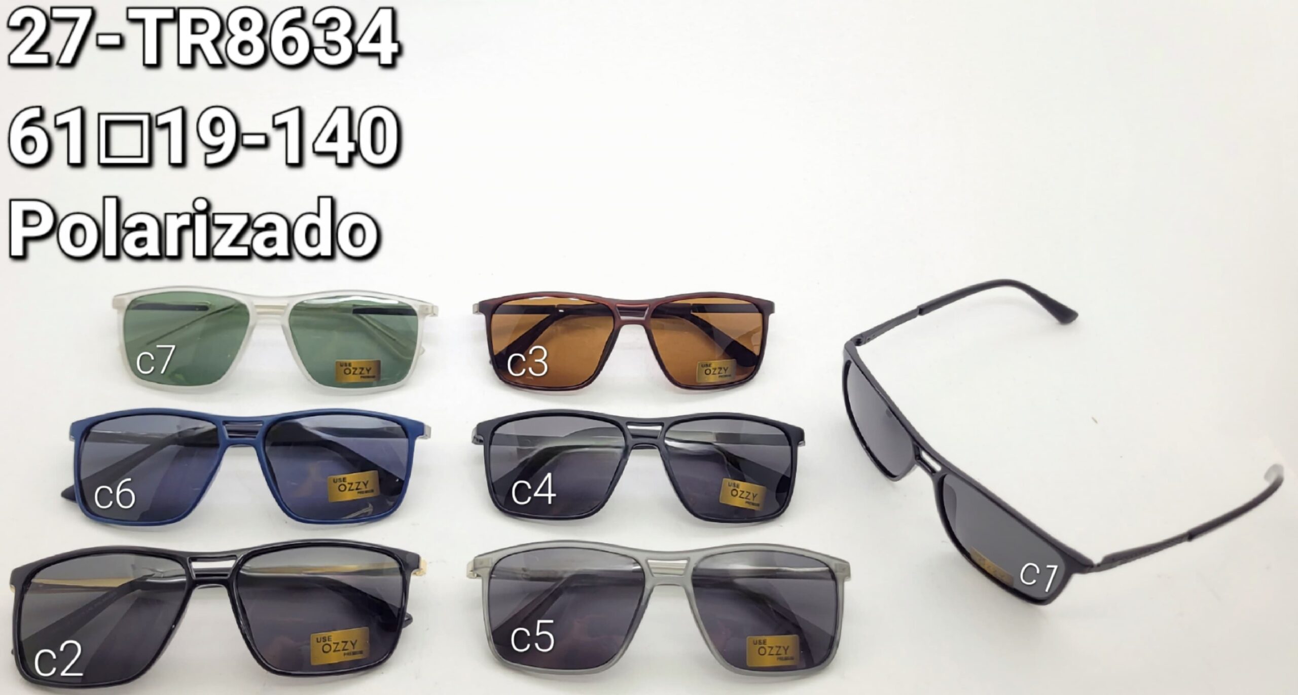 Óculos Polarizado 27-TR8634 61□19-140 LINHA PREMIUM
