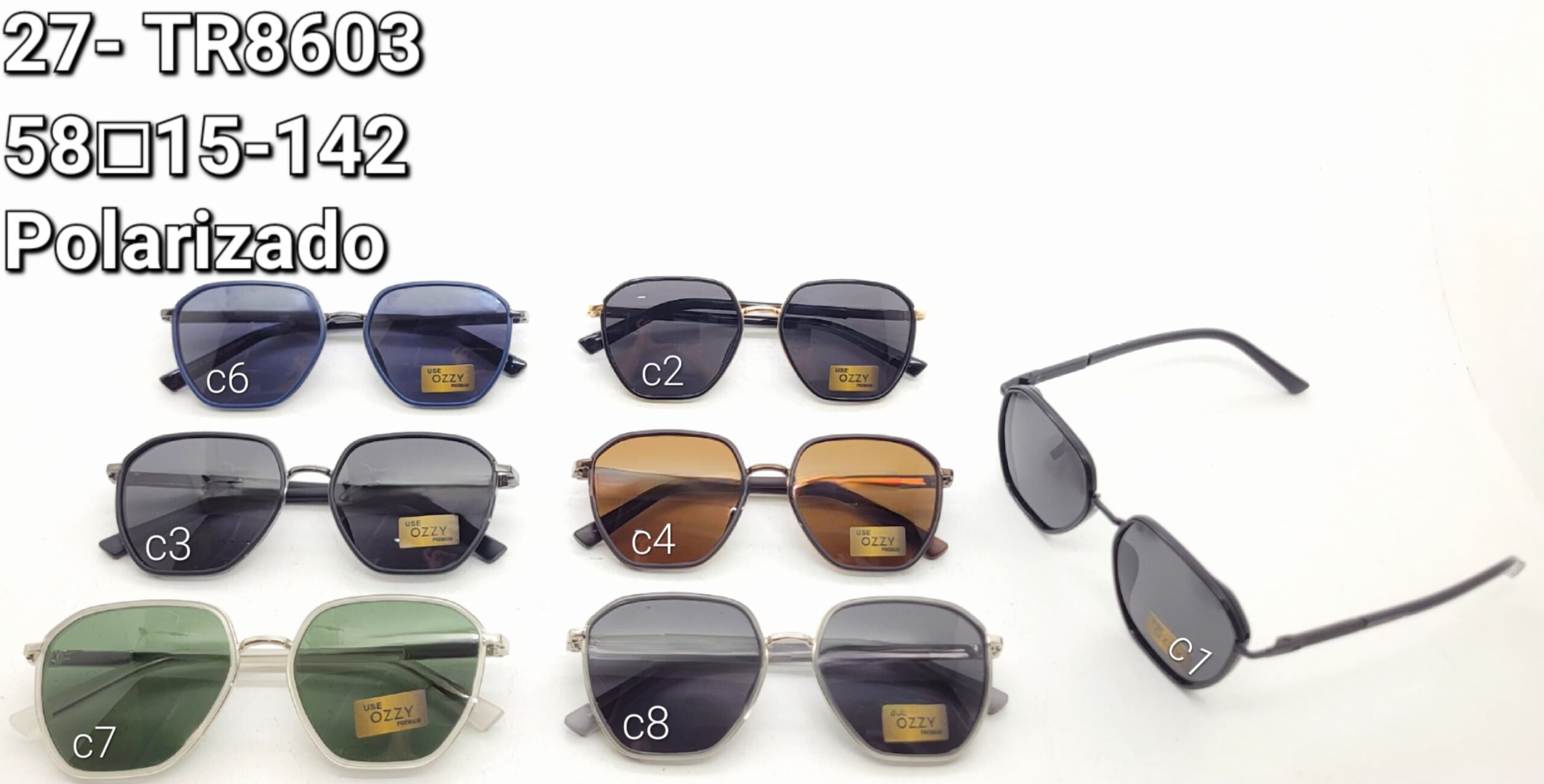 Óculos Polarizado 27-TR8603 58□15-142 LINHA PREMIUM