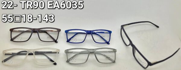 Óculos Masculino 22- TR90 EA6035/ 55□18-143 ARMAÇÃO PARA GRAU