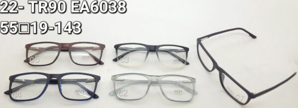 Óculos Masculino 22- TR90 EA6038/ 55□19-143 ARMAÇÃO PARA GRAU