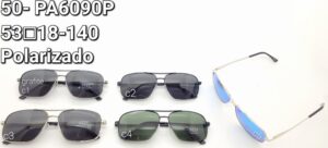 Óculos Metal 50- PA6090P/ 53□18-140 Masculino Polarizado