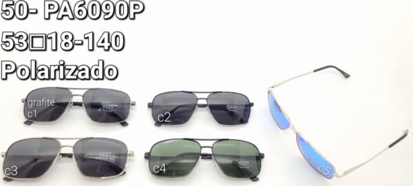 Óculos Metal 50- PA6090P/ 53□18-140 Masculino Polarizado