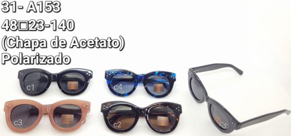 Óculos Chapa de Acetato- 31 A153/ 48□23-140 Polarizado