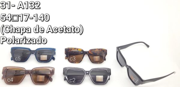 Óculos Chapa de Acetato- 31 A132/ 54□17-140 Polarizado
