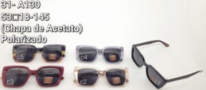 Óculos Chapa de Acetato- 31 A130/ 53□18-145 Polarizado