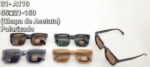 Óculos Chapa de Acetato- 31 A110/ 55□21-150 Polarizado