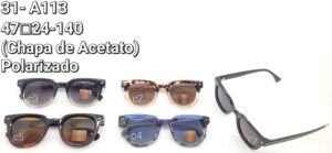 Óculos Chapa de Acetato- 31 A113/ 47□24-140 Polarizado