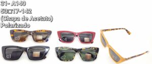Óculos Chapa de Acetato- 31 A140/ 55□16-145 Polarizado