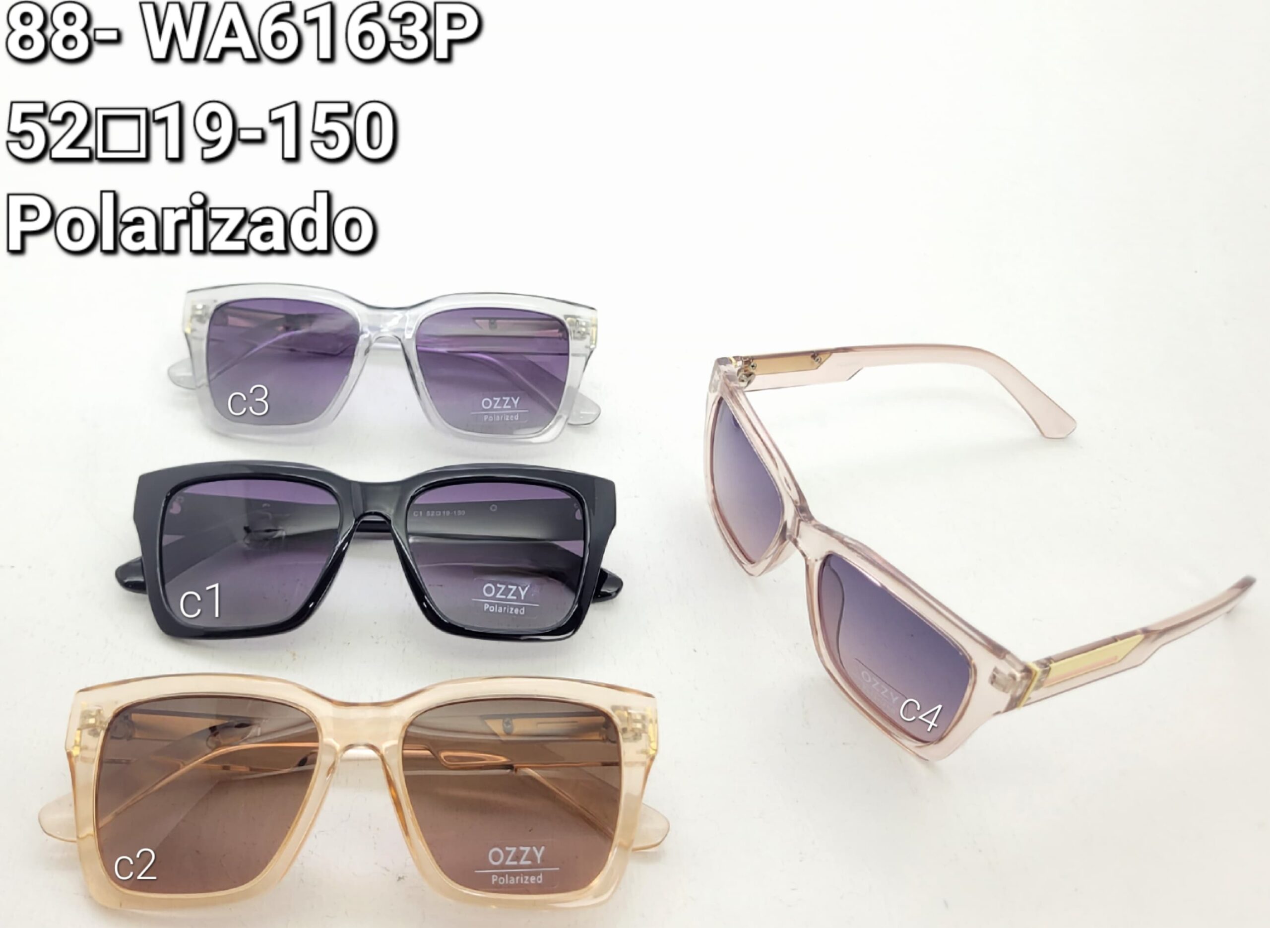 Óculos Feminino 88-WA6163P/ 52□19-150 POLARIZADO