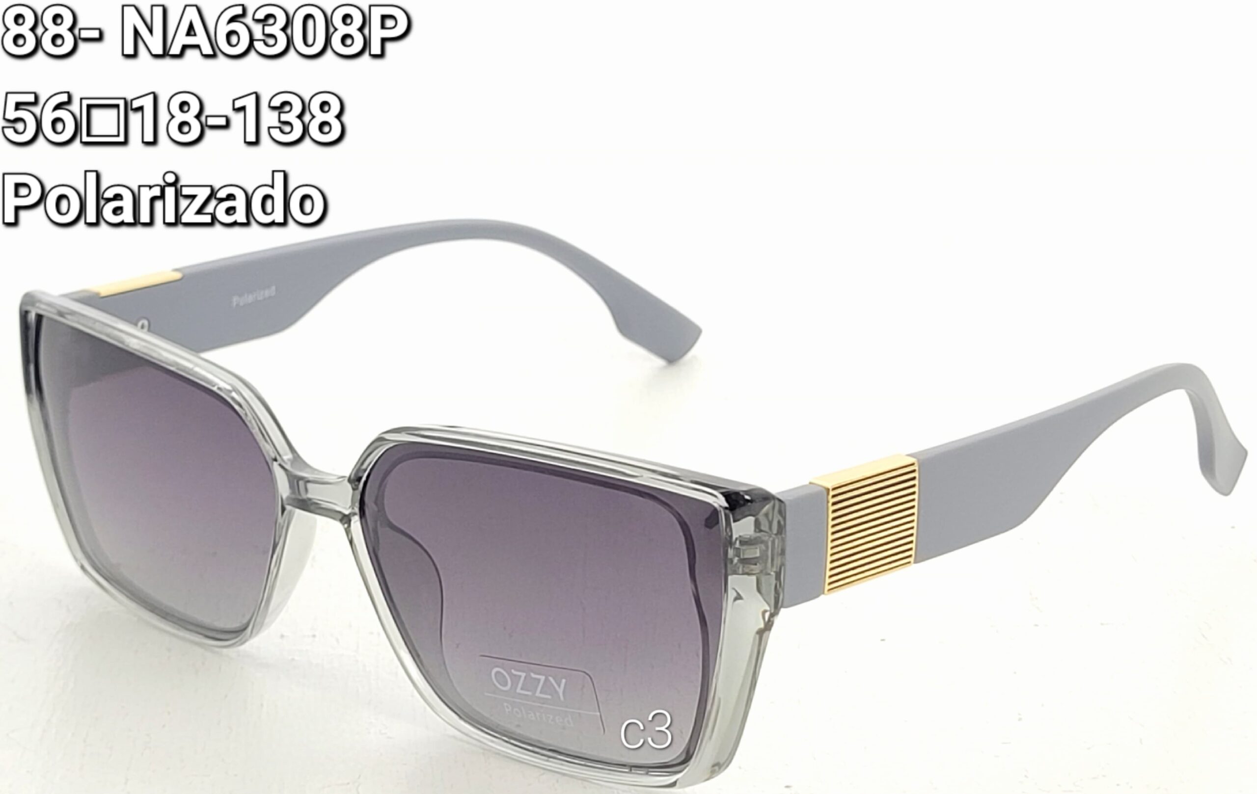 Óculos Feminino 88-NA6308P/56□18-138 POLARIZADO